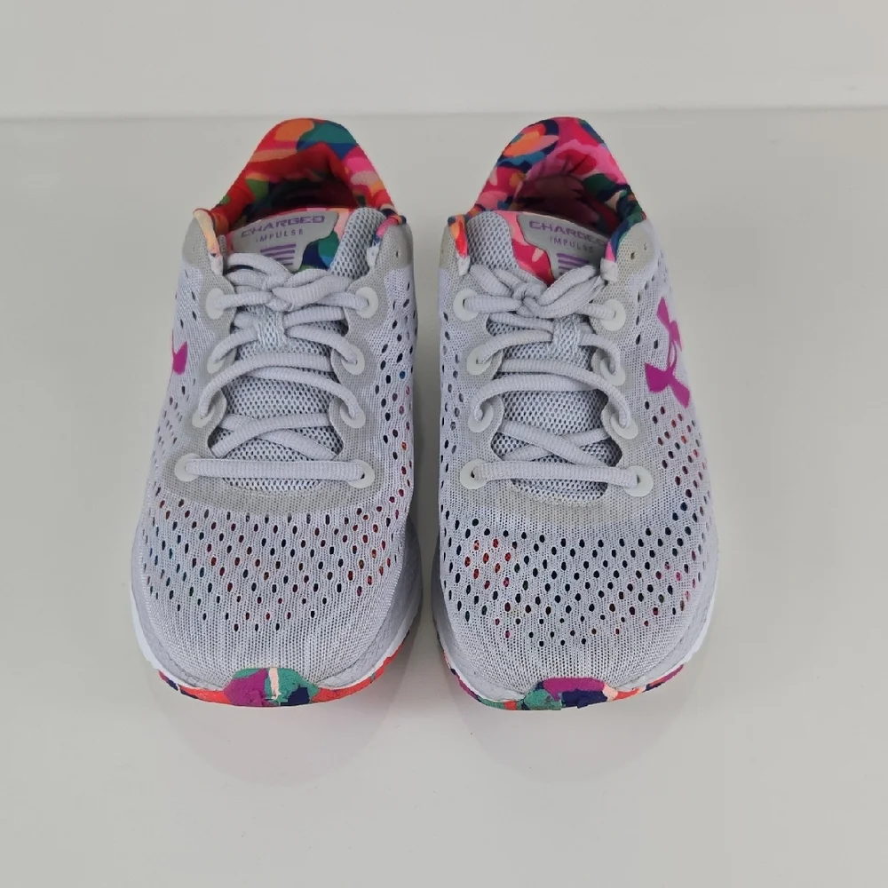 Under Armour Charged Impulse Gray Tennis Shoes 9 - Picture 5 of 16